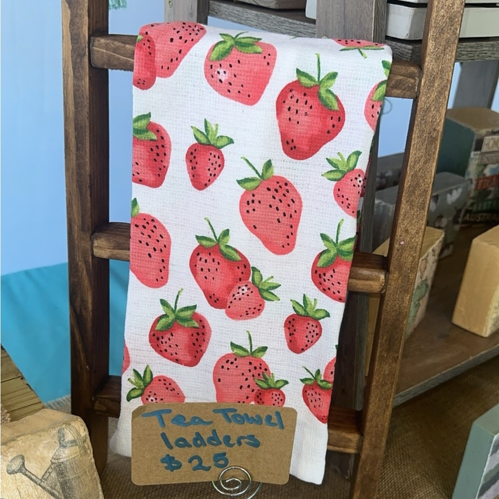 Hand made. New. Tea towel ladders.